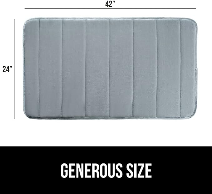 GORILLA GRIP Memory Foam Bath Mat, Soft Absorbent US Designed Bathroom Rug - Image 2