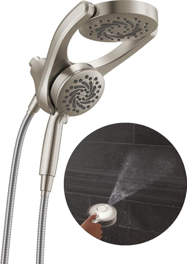 Delta 5-Setting HydroRain 2-in-1 Dual Shower Head by DeltaFaucet