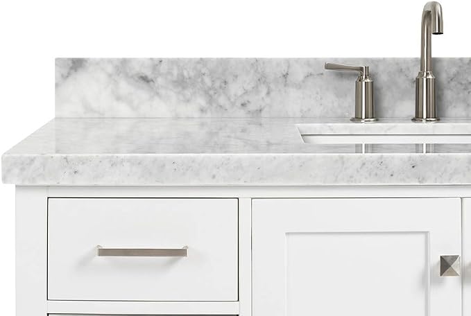 ARIEL Cambridge 49" White Bathroom Vanity - Image 8