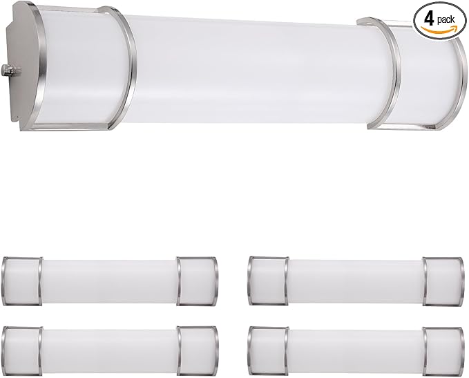 ASD LED 24" Vanity Flush Mount Light Fixture, Linear Bathroom Lighting Bar | by ASDLightingCorporation