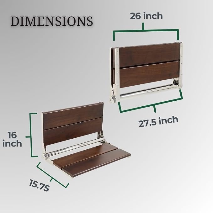 Folding Shower Seat Wall Mounted - Image 4
