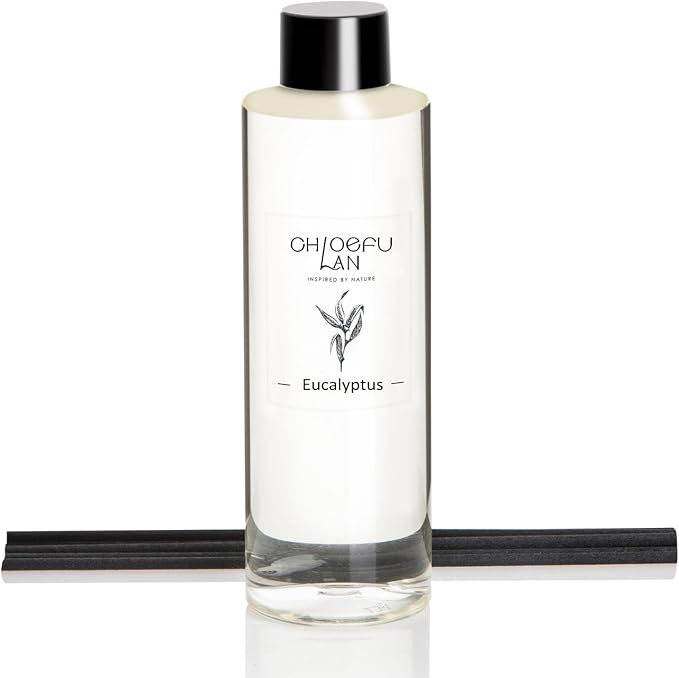 Chloefu LAN Eucalyptus Diffuser Refill Scented Oil 6.76 fl oz Natural Essential by ChloefuLANScentedCandles