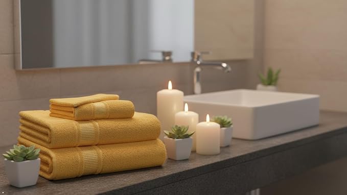 Melissa Linen, Fingertip Towels 4 Pack, 100% Turkish Cotton, Small Hand Towels - Image 4