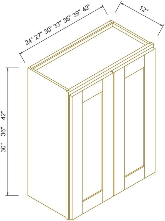 Wall-Mounted Cabinet – Solid Wood Shaker Style Medicine Cabinet - Image 3