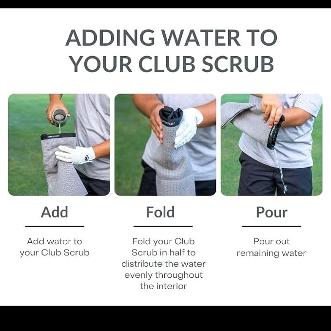 Club Scrub Towel Pro, Golf Club and Ball Cleaning Pouch - Image 6