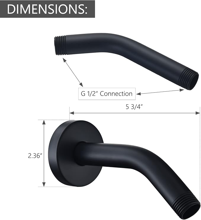 Wall Mounted Extention Shower Arm - Image 5