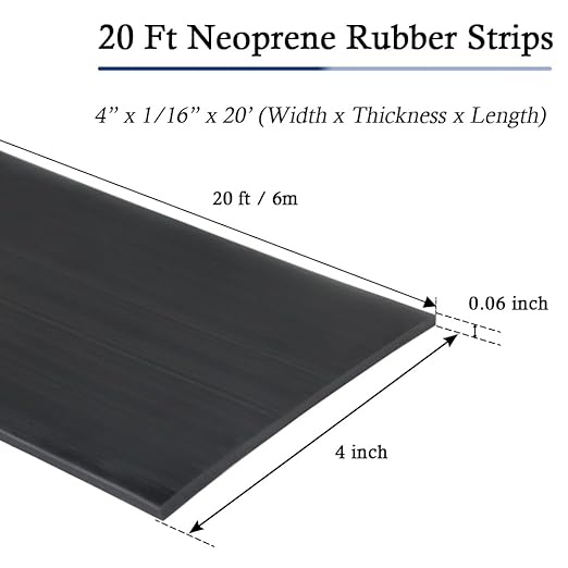 Neoprene Rubber Strips Self Adhesive Solid Rubber Sheets, Rolls & Strips - Image 5