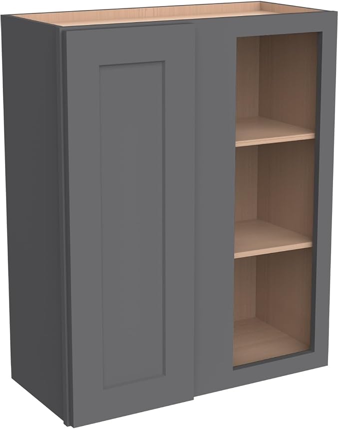 Solid Hardwood Wall Blind Corner Cabinets, Adjustable Shelves, Soft-Close Doors - Image 7