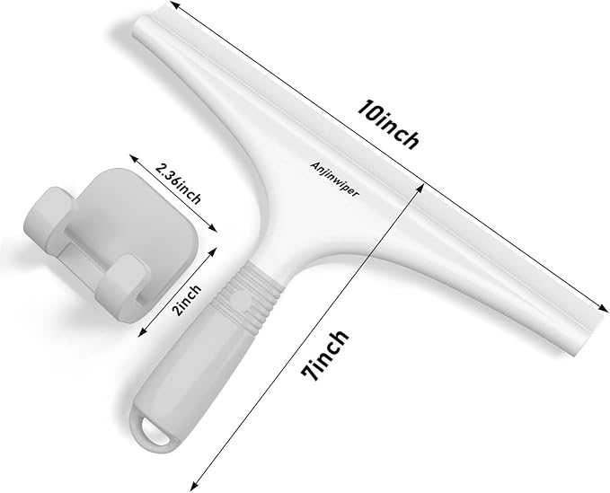 Silicone Shower Squeegee with Hook, Bathroom Squeegee - Image 2