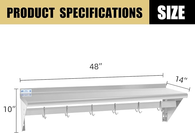 Hally Stainless Steel Shelf - Image 3