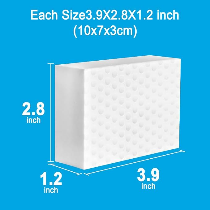 10 Pack Magic Sponge Eraser 2X Thick and Long Lasting Melamine Cleaning Sponges - Image 6