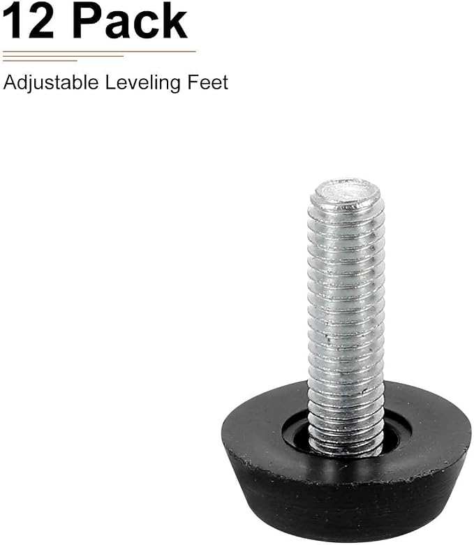 M6x16x22mm Screw on Furniture Glide Leveling Feet - Image 7