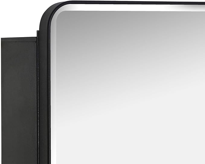 Black Bathroom Mirror Medicine Cabinet - Image 9