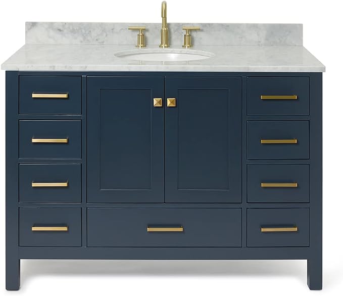 ARIEL 49" Midnight Blue Bathroom Vanity by Ariel