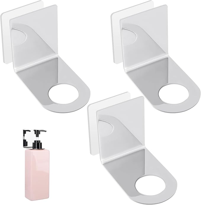 Segbeauty Stainless Soap Bottle Dispenser, 3 Pack Dia 1.1in 2.8cm Drill-Free by Segbeauty