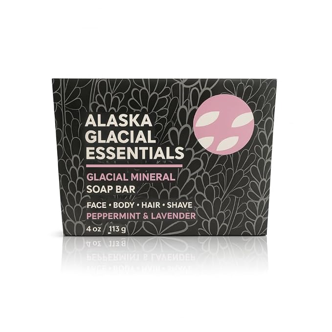 Alaska Glacial Cold-Process Mineral Clay Soap Bar made by AlaskaGlacialEssentials
