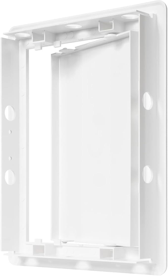 6" x 8" White Plastic Access Panel. Service Shaft Door Panel. Plumbing - Image 5