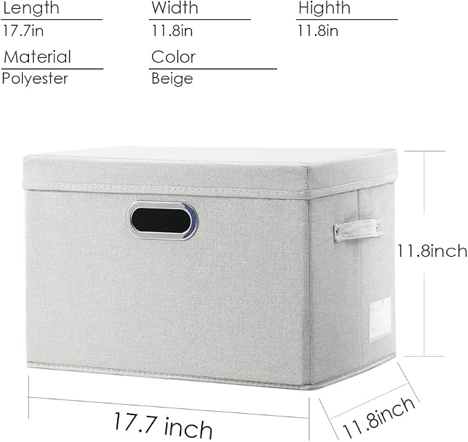 PRANDOM Large Collapsible Storage Bin - Image 4