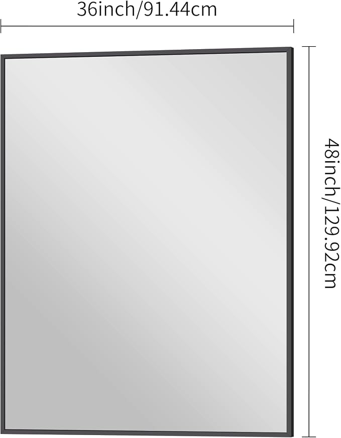 BONEWEI Bathroom Mirror, 36x48 inch Large Wall Mirror - Image 7