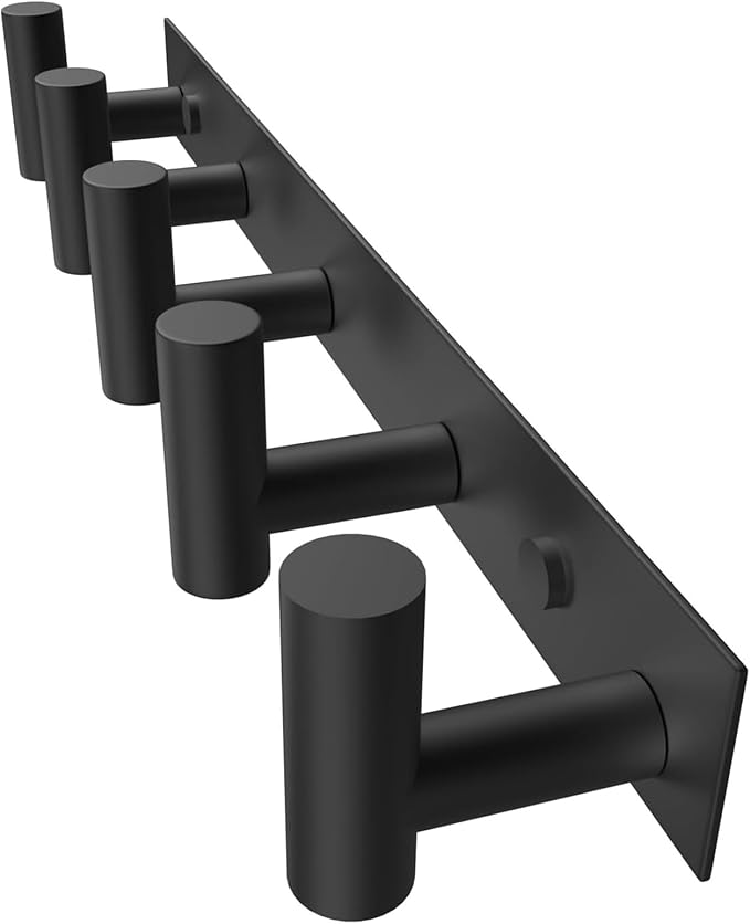PMMASTO Coat Rack Wall Mounted, 5 "T Shaped Wall Hooks by PMMASTO