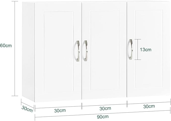 SoBuy Wall Cabinet Laundry Room, Medicine Cabinet - Image 3