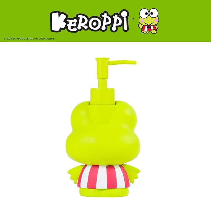 Sanrio Keroppi Soap/Lotion/Hand Sanitizer Resin Pump Dispenser, 13 Ounces - Image 5
