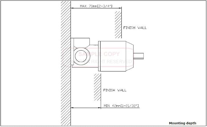 sumerain Shower Faucet Brushed Nickel, Single Handle Solid Brass Rough-in Valve - Image 9