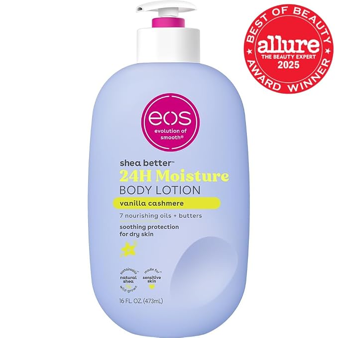 eos Shea Better Body Lotion Vanilla Cashmere, 24-Hour Moisture Skin Care - Image 2