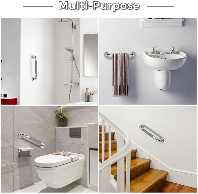 Grab Bars for Shower, 1 Pack 12-Inch Anti Slip Shower Handles for Elderly - Image 6