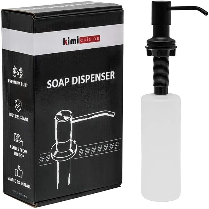 Soap Dispenser for Kitchen Sink, Built in Soap Dispenser, Stainless Steel Pump - Image 5