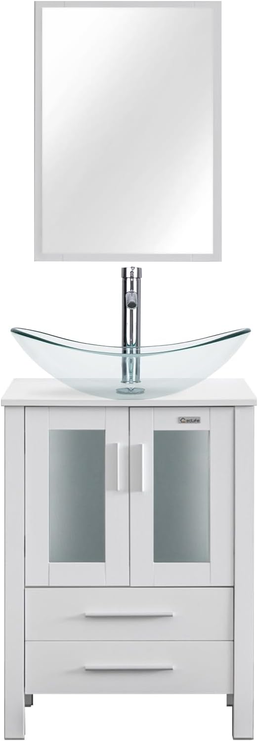 eclife 24" Modern Bathroom Vanity Sink Combo Freestanding Cabinet by eclife