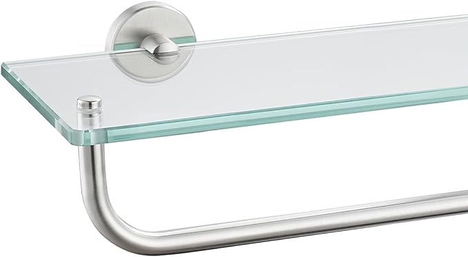 JQK Bathroom Glass Shelf, Shelf by Homeimprovement