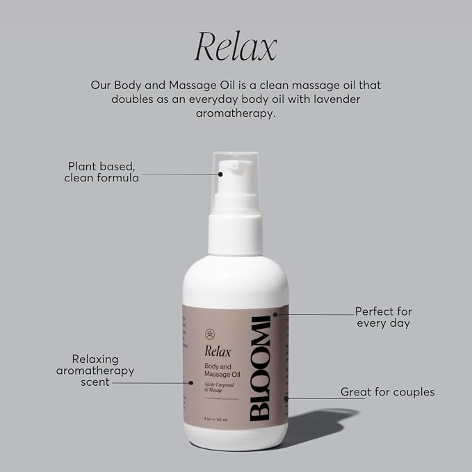 Bloomi Relax Body & Massage Oil, 3oz - Image 2
