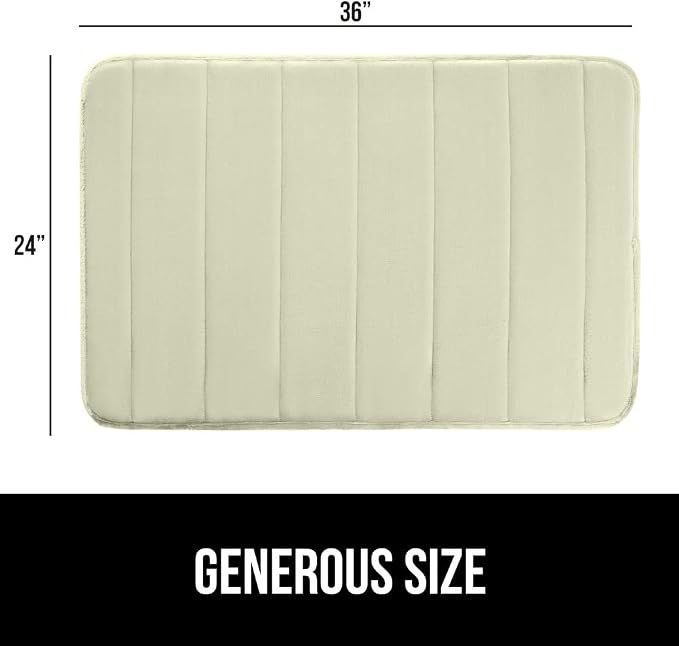 GORILLA GRIP Memory Foam Bath Mat, Soft Absorbent US Designed Bathroom Rug - Image 2