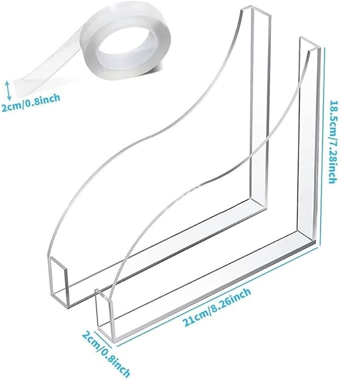 2 Pcs Bathroom Shower Splash Guard - Image 2