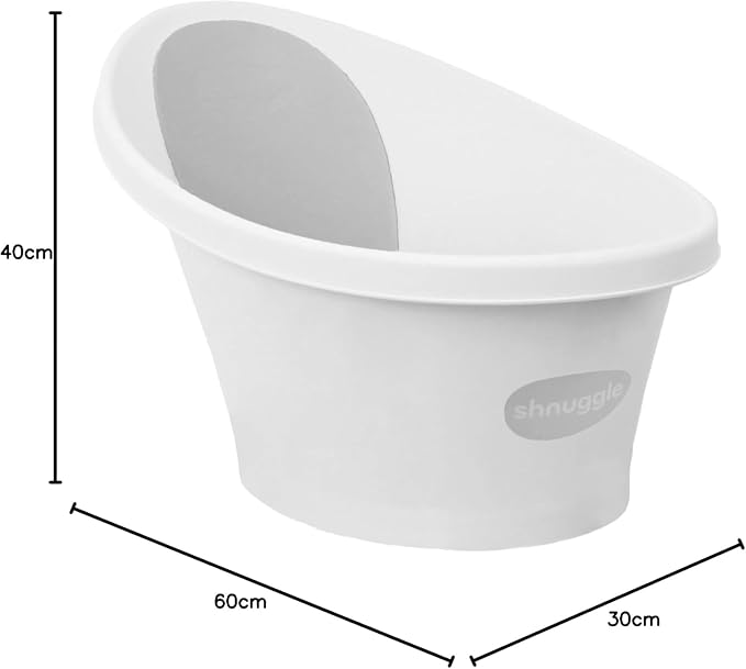 Shnuggle Newborn Baby Bath | Built in Support Bump and Soft Backrest | Suitable - Image 3