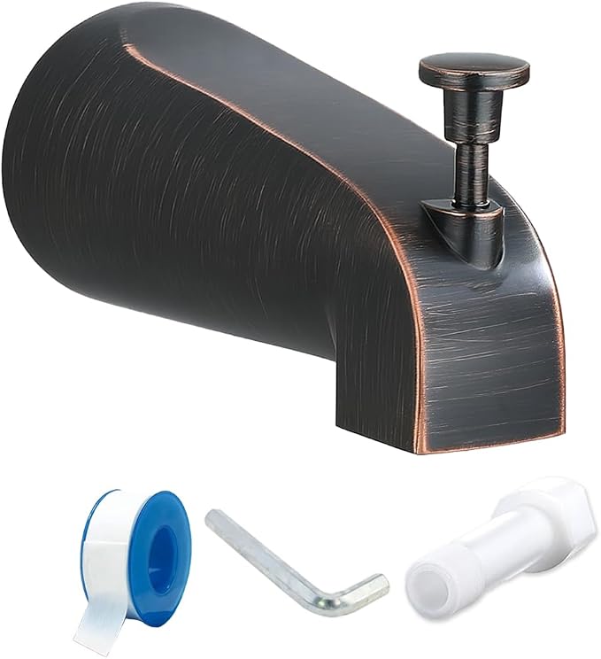Tub Spout with Diverter, Slip On Bathtub Spout Fits 1/2'' Copper Tube, Bathroom by FROPO