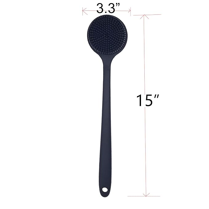 DNC Back Scrubber for Shower Soft Silicone Bath Body Brush - Image 4
