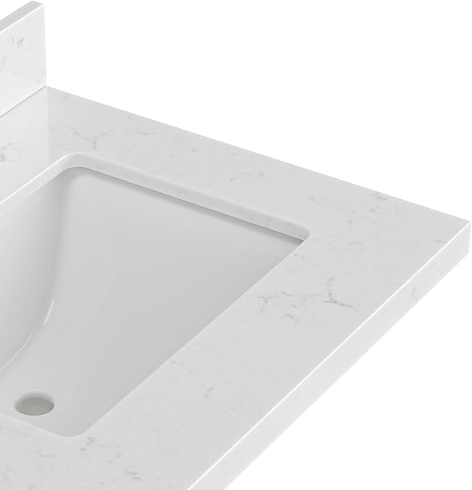 ARIEL Cambridge 60 Inch Double Rectangular Sink Bathroom Vanity - Image 13