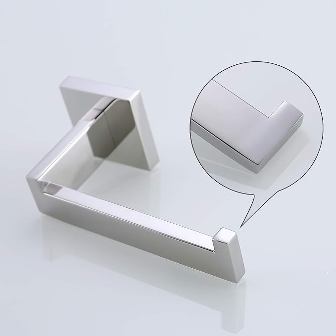 TURS 4 Pieces Bathroom Hardware Accessories Set Polished Towel Bar Set - Image 3