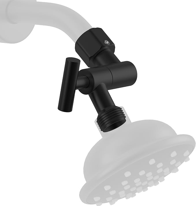 All Metal Shower Head Elbow Adapter, Adjustable Shower Head Extension Adapter by MINGOR