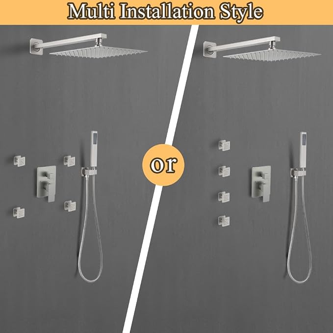 Full Body Shower System Concealed Shower Faucet Set - Image 2