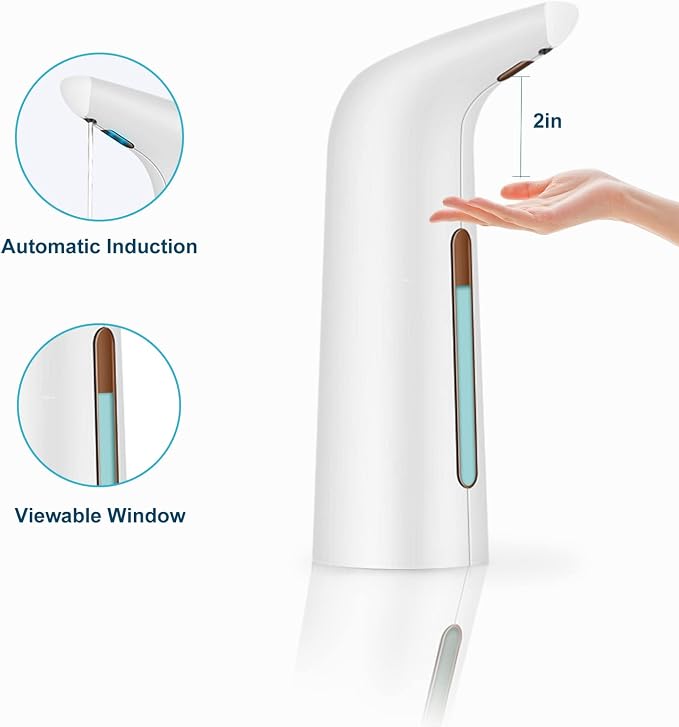 Automatic Soap Dispenser Touchless, TUMAN Pro Battery Operated Electric - Image 6