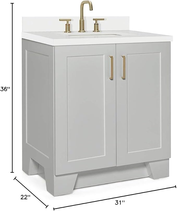 ARIEL Taylor 31 Inch Bathroom Vanity - Image 2