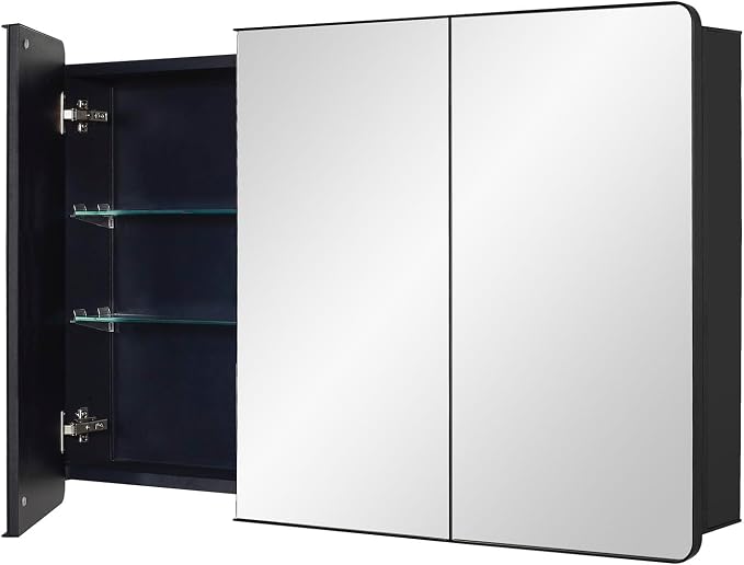 Black Bathroom Medicine Cabinet - Image 8