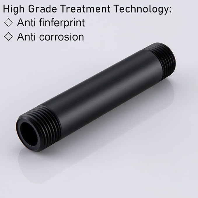 RANDOM Shower Arm with Flange, 4 Inches Ceiling Mount Shower Head Extension Arm - Image 4