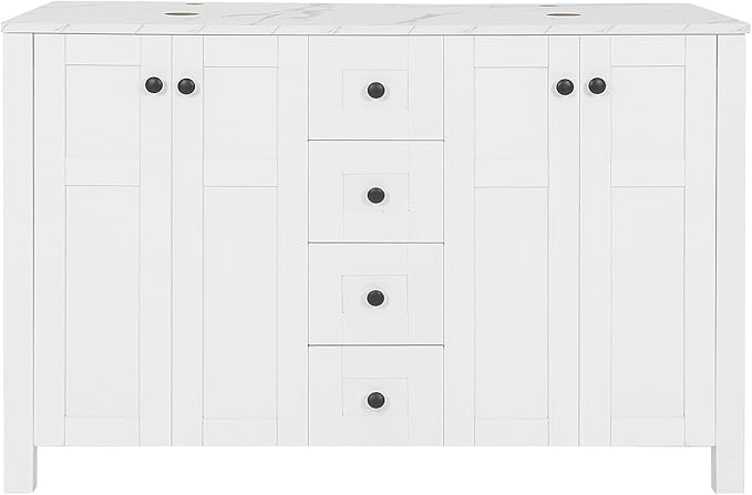 48 inch White Bathroom Vanity by Solidee