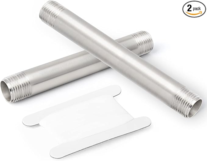 TAISHER 2PCS Stainless Steel Pipe Fittings, 1/4" NPT x 1/4" NPT Male Threaded by TAISHER