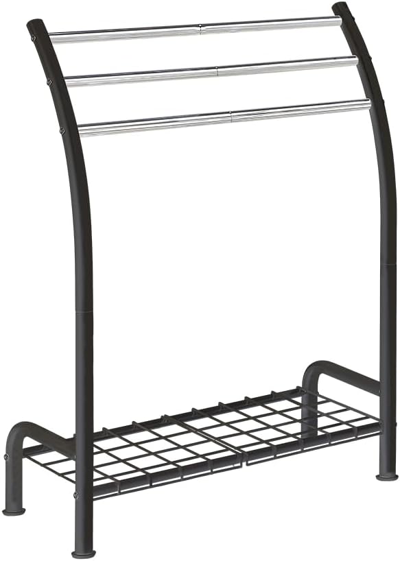 SunnyPoint Freestanding 3 Hanging Bar Towel Rack - Image 3