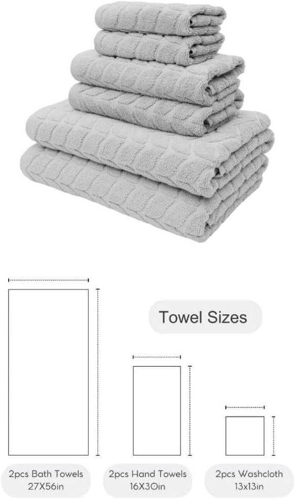 BAGNO MILANO Turkish Cotton Ultra-Soft Plush Absorbent Quick Dry Bathroom Towel - Image 9